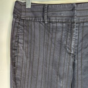 Company Ellen Tracy Navy w/ Sparkly Black Pin Stripes Cuffed Dress Pants Size 6
